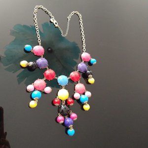 IMAN - Rainbow Bead Statement Necklace, 18"-22"